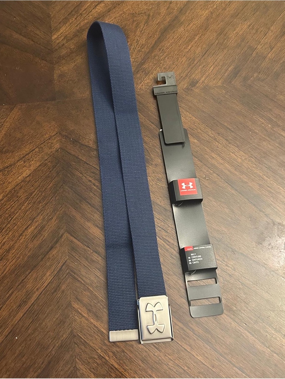 Under Armour Boys' Webbing Belt, Academy one size fits most Navy New